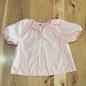 Old Navy Light Pink Puff Sleeve Blouse